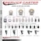 Service Caster 4'' Nylon Swivel 1-3/4'' Expanding Stem Caster Set 2 Total Lock Brakes, 4PK SCC-EXTTL20S414-NYS-2-S-2-134 - alternate 2